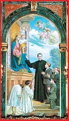 Virgen María Auxiliadora y san Juan Bosco